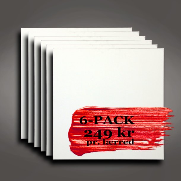 6-PACK Malerlrreder 100 x 100 cm 