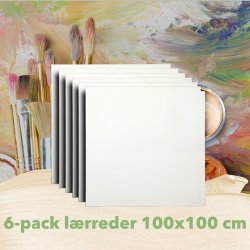 6-PACK Malerlrreder 100 x 100 cm 
