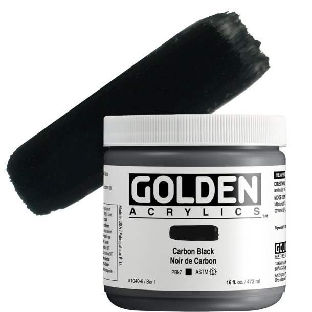 GOLDEN Heavy Body Carbon Black 473 ml