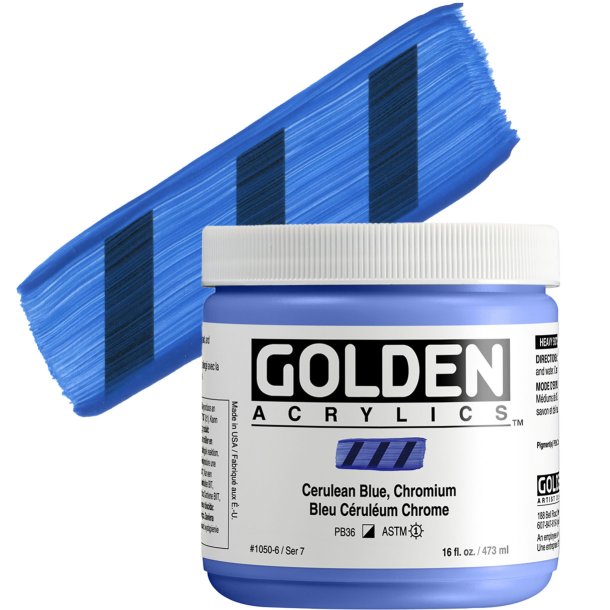 GOLDEN Heavy Body Cerulean Blue, Chromium 473 ml