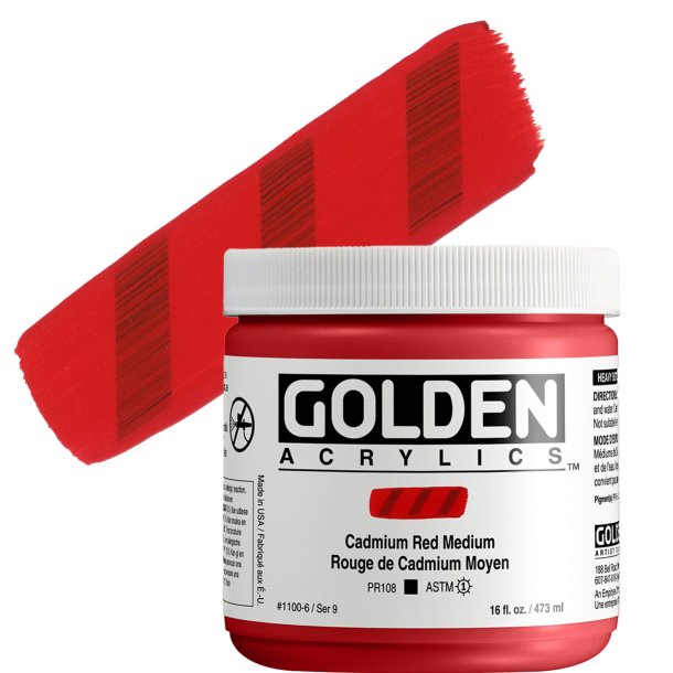 GOLDEN Heavy Body Cadmium Red Medium 473 ml