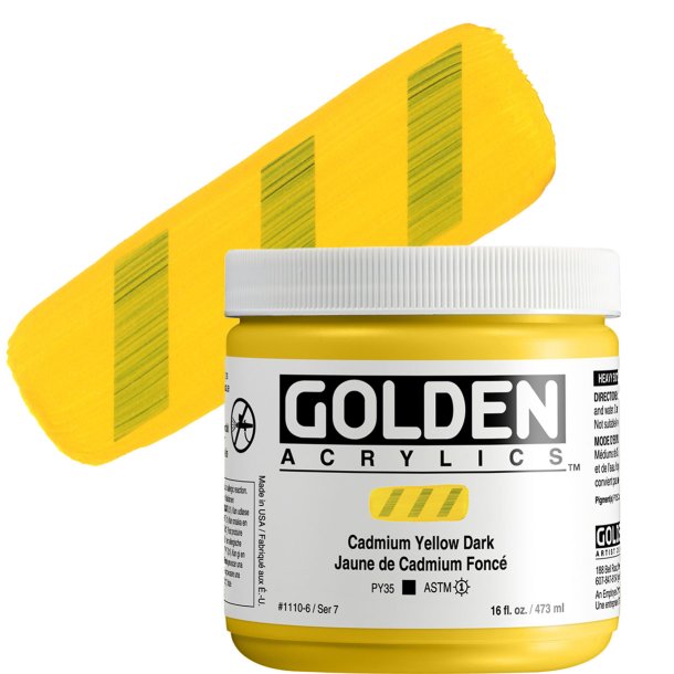 GOLDEN Heavy Body Cadmium Yellow Dark 473 ml