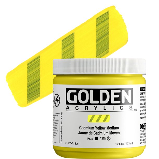 GOLDEN Heavy Body Cadmium Yellow Medium 473 ml