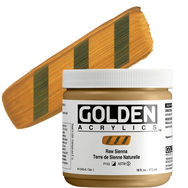 GOLDEN Heavy Body Raw Sienna 473 ml