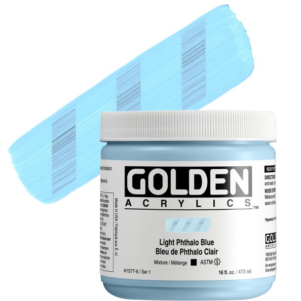 GOLDEN Heavy Body Light Phthalo Blue 473 ml