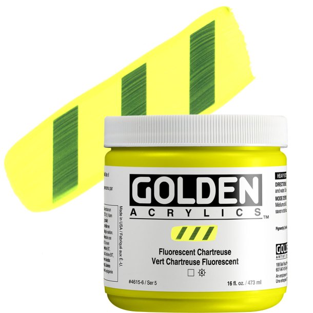 GOLDEN Heavy Body Fluorescent Chartreuse 473 ml