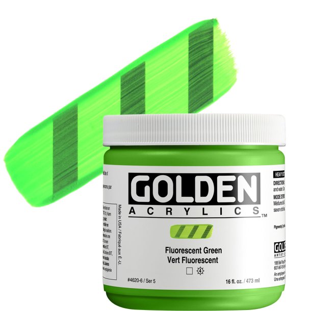 GOLDEN Heavy Body Fluorescent Green 473 ml