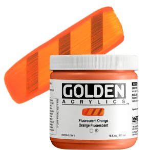 GOLDEN Heavy Body Fluorescent Orange 473 ml