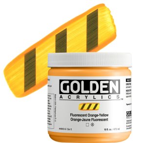 GOLDEN Heavy Body Fluorescent Orange-Yellow 473 ml
