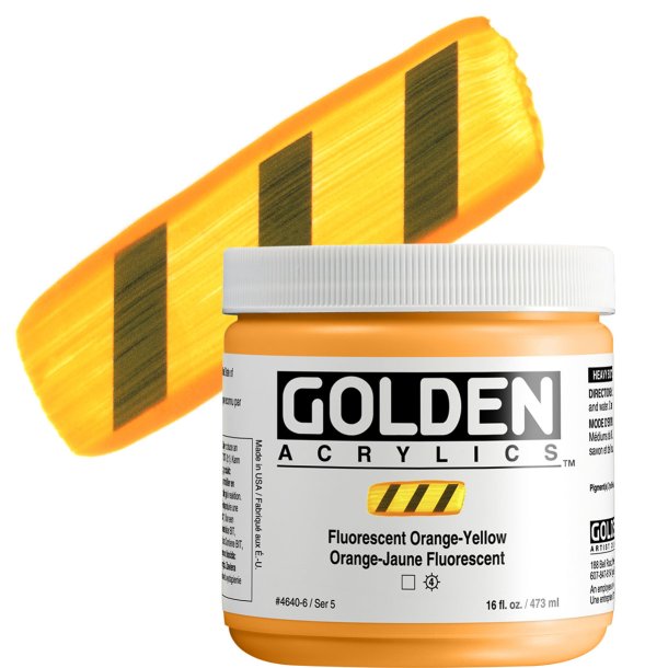 GOLDEN Heavy Body Fluorescent Orange-Yellow 473 ml