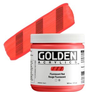 GOLDEN Heavy Body Fluorescent Red 473 ml
