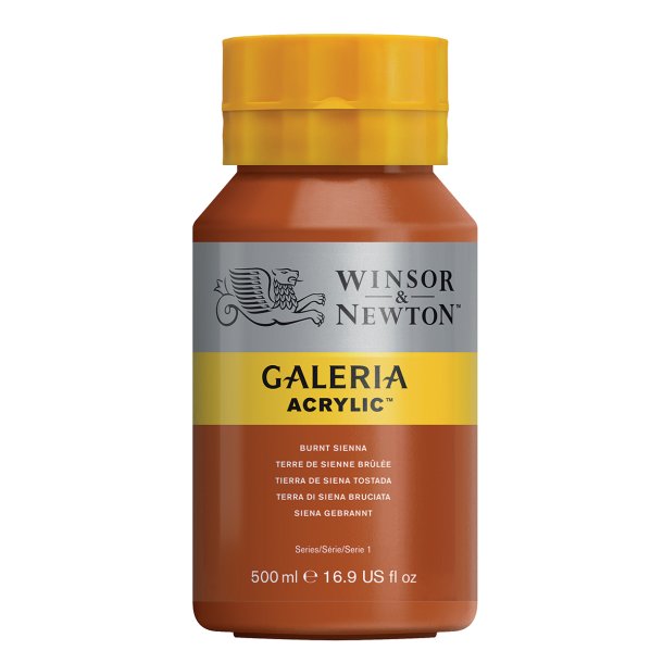 Burnt Sienna 074 - Galeria akrylmaling 500 ml.