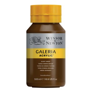 Burnt Umber 076 - Galeria akrylmaling 500 ml.
