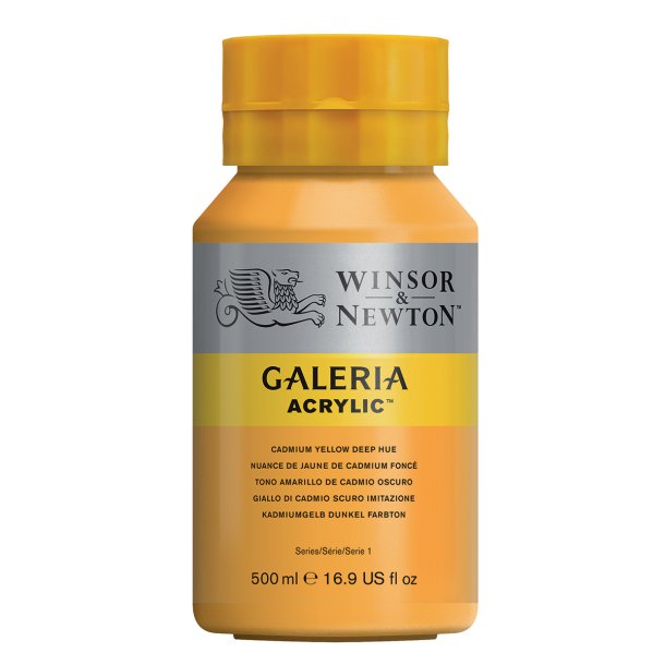 Cadmium Yellow Deep Hue 115 - Galeria akrylmaling 500 ml.