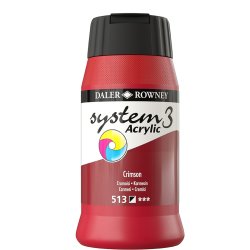 Crimson 513 akrylmaling - System 3, 500 ml.