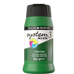 Hookers Green 352 akrylmaling - System 3, 500 ml.