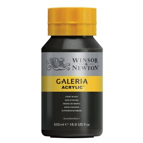 Ivory Black 331 - Galeria akrylmaling 500 ml.