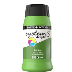 Leaf Green 355 akrylmaling - System 3, 500 ml.