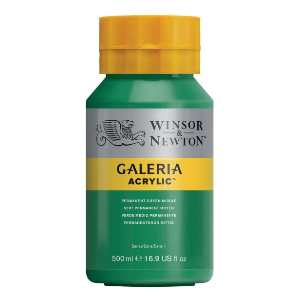 Permanent Green Middle 484 - Galeria akrylmaling 500 ml.