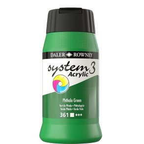 Phthalo Green 361 akrylmaling - System 3, 500 ml.