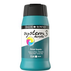 Phthalo Turquoise 154 akrylmaling - System 3, 500 ml.