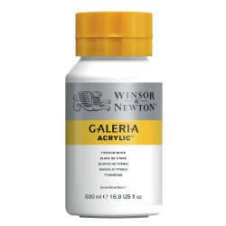 Titanium White 644 - Galeria akrylmaling 500 ml.