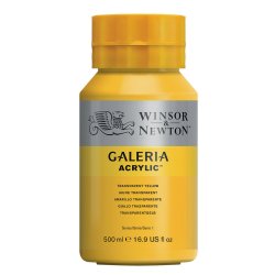 Transparent Yellow 653 - Galeria akrylmaling 500 ml.