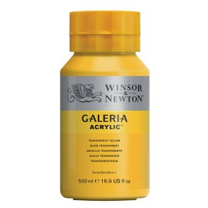 Transparent Yellow 653 - Galeria akrylmaling 500 ml.