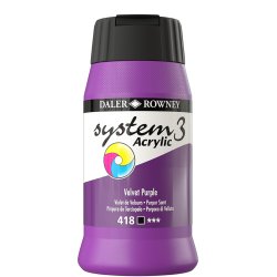 Velvet Purple 418 akrylmaling - System 3, 500 ml.