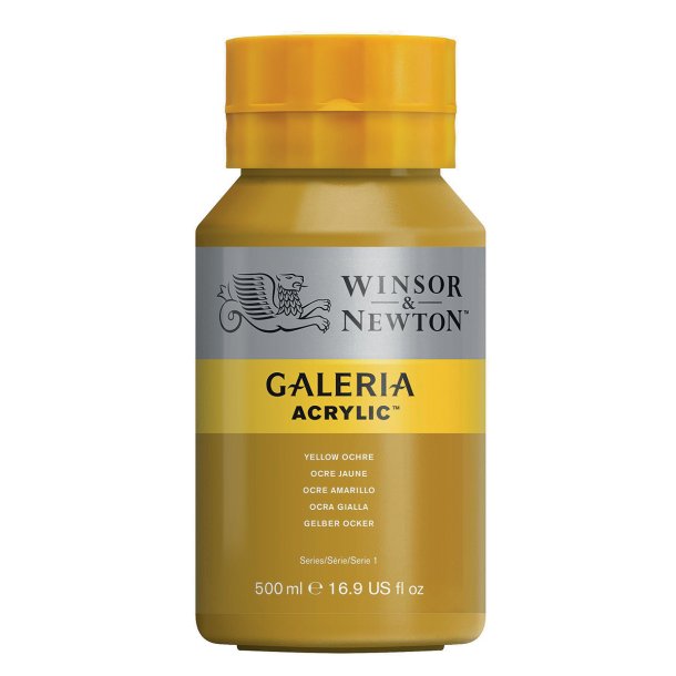 Yellow Ochre 744 - Galeria akrylmaling 500 ml.