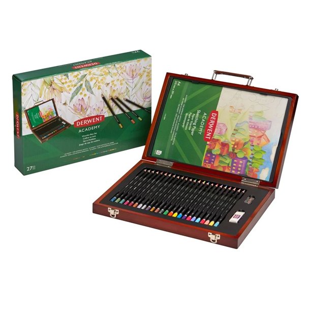 Derwent farveblyanter i tr��ske 