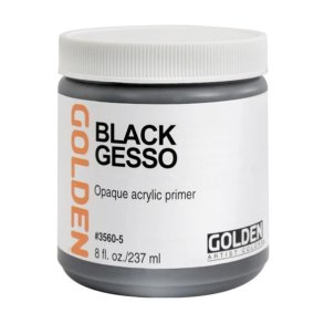 GOLDEN Black Gesso 237 ml