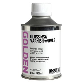 GOLDEN Gloss Msa Varnish w/UVLS 237 ml