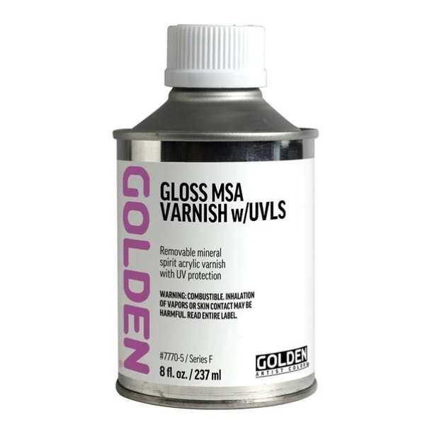 GOLDEN Gloss Msa Varnish w/UVLS 237 ml