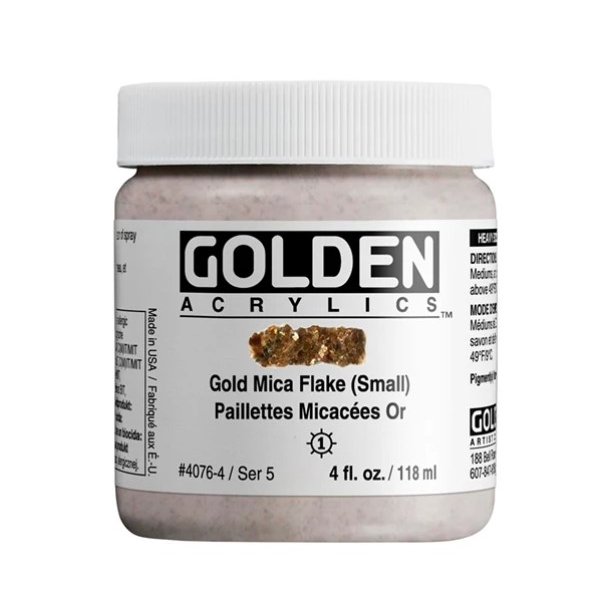 GOLDEN Gold Mica Flake Small 118 ml