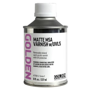 GOLDEN Matte Msa Varnish w/UVLS 237 ml