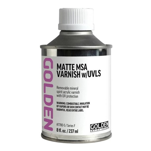 GOLDEN Matte Msa Varnish w/UVLS 237 ml