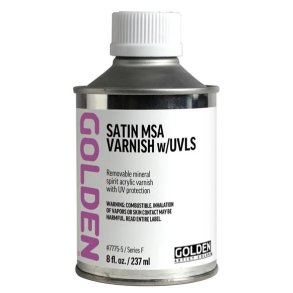 GOLDEN Satin Msa Varnish w/UVLS 237 ml