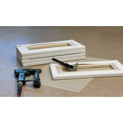 Opspnding af malerier, lrredsprint mm. 