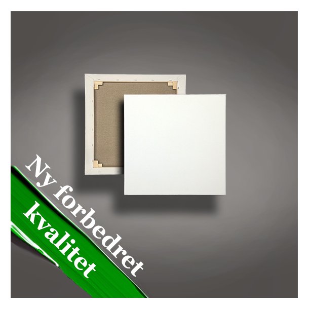 NYHED: Malerlrreder 40 x 40 cm Bomuldslrred