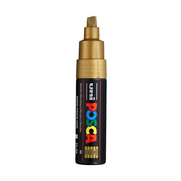 Guld Posca Tusch 8 mm