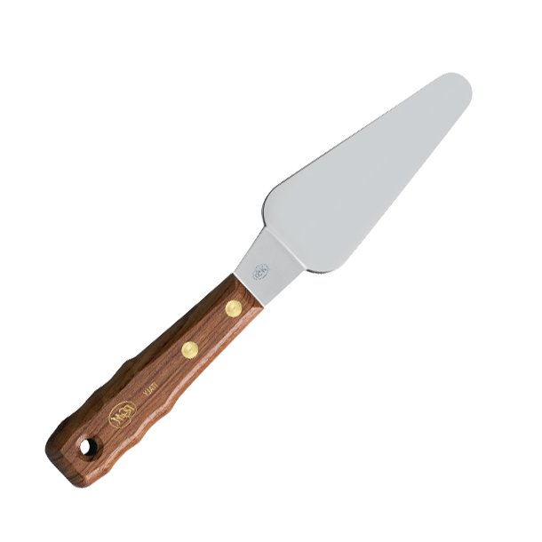 Stor malerkniv med trskaft No. 10