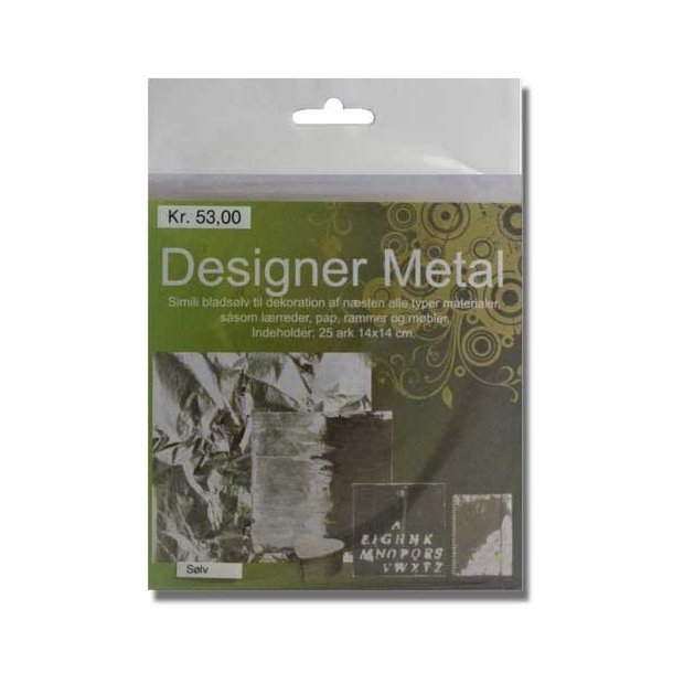 Designer Metal Simili bladslv